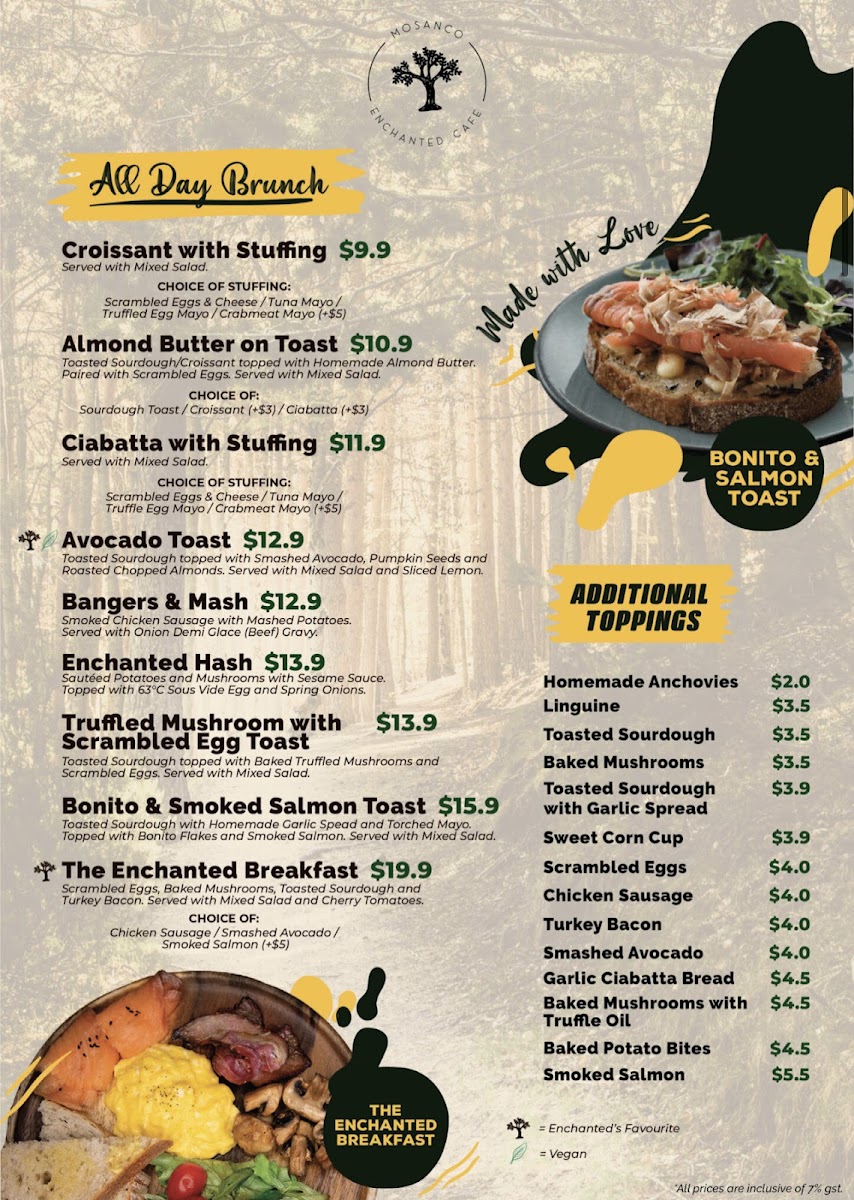 Menu Enchanted Cafe Rangoon Road-1