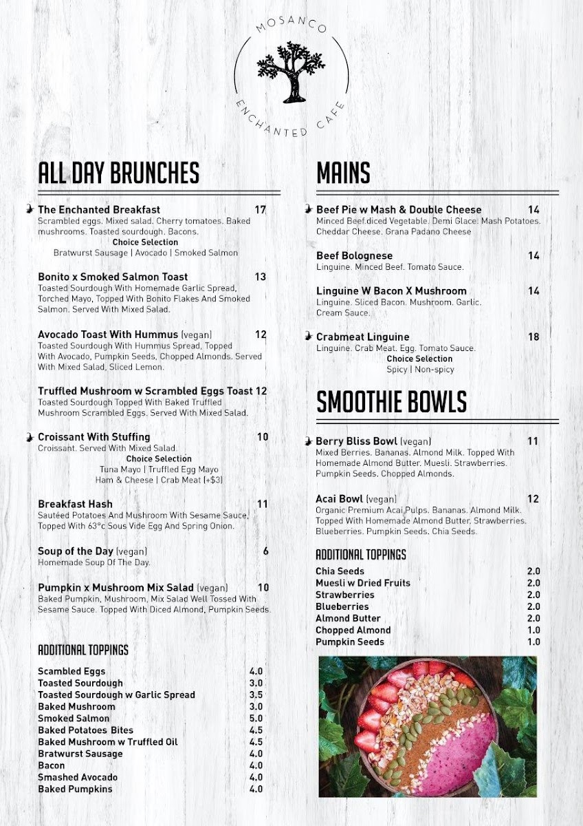 Menu Enchanted Cafe Rangoon Road-2